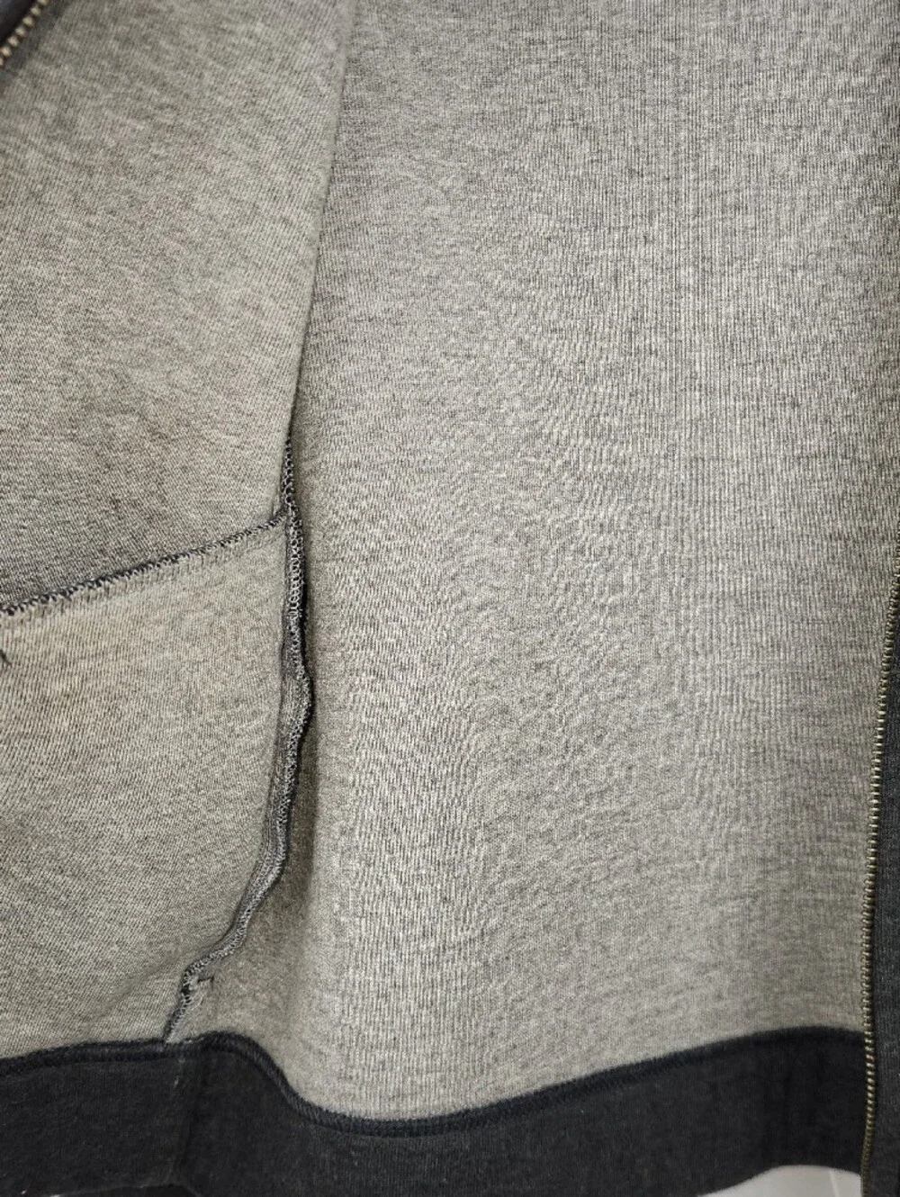 Banana Republic Ottoman Charcoal Heather Gray Zip Thick Knit Jacket